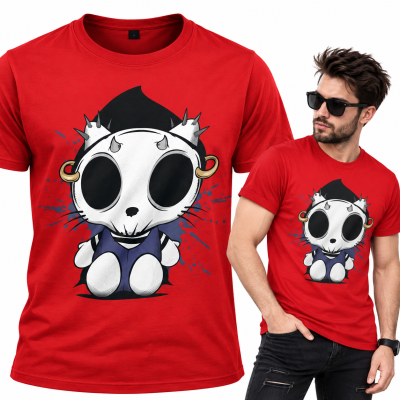 KOSZULKA HORROR HELLO KITY SKULL